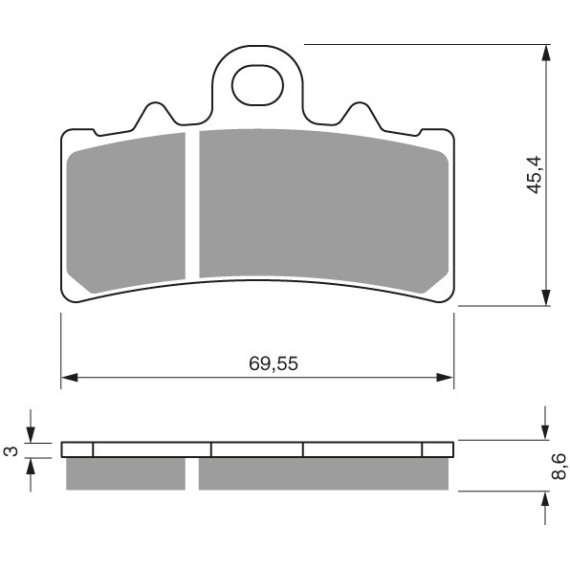 GOLDFREN Brake Pads 305 Ceramic Carbon S3