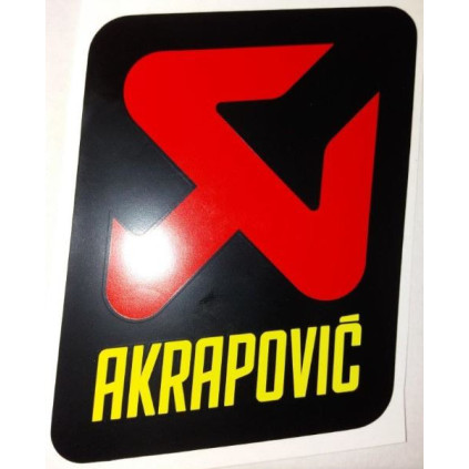 Akrapovic Sticker outside