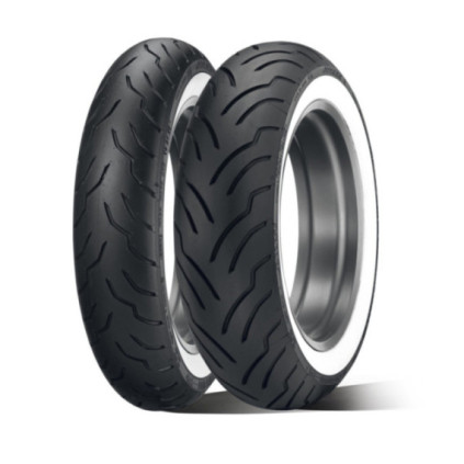 Dunlop AMERICAN ELITE NW MT90B16 72H TL Fr. (Narrow White Sidewall)