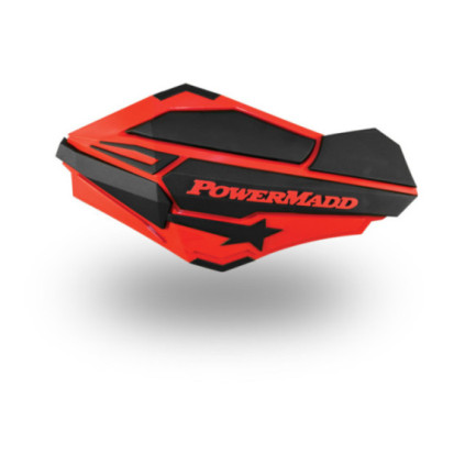 Powermadd Sentinel Handguards, Red/Black-Polaris