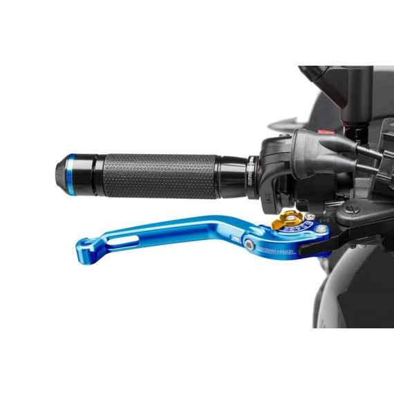 Puig Foldable Brake Lever 16'C/Blue Selector C/Gold