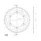 Supersprox Alu Rear sprocket Husqv. Red 48