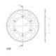 Supersprox Alu Rear sprocket KTM/Husqv./Husab. Orange 52