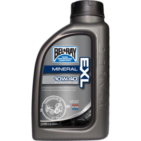 Bel-Ray EXL 10W-40 Mineral 4T Engine Oil 1L