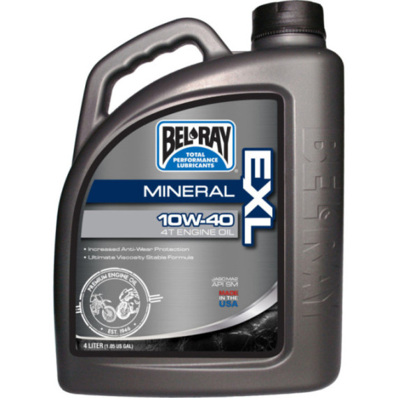 Bel-Ray EXL 10W-40 Mineral 4T Engine Oil 4L