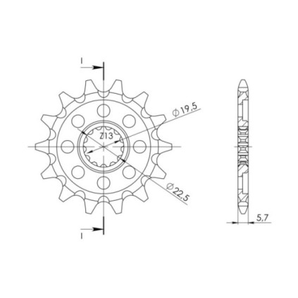 Supersprox Front Sprocket Husqvarna z13