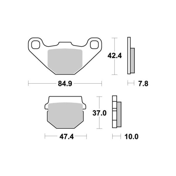 Sbs Brakepads Ceramic (548HF)