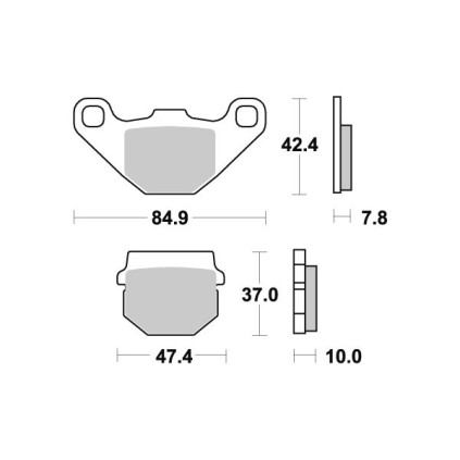 Sbs Brakepads Ceramic (548HF)