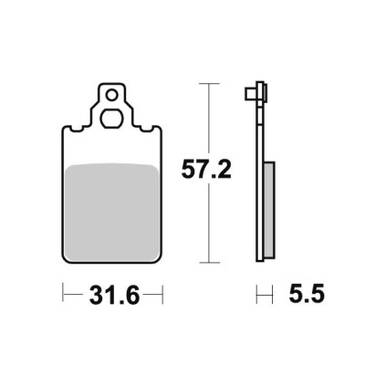 Sbs Brakepads Ceramic (607HF)