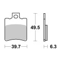 Sbs Brakepads Ceramic (697HF)