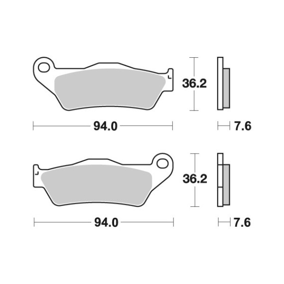 Sbs Brakepads Carbon Tech