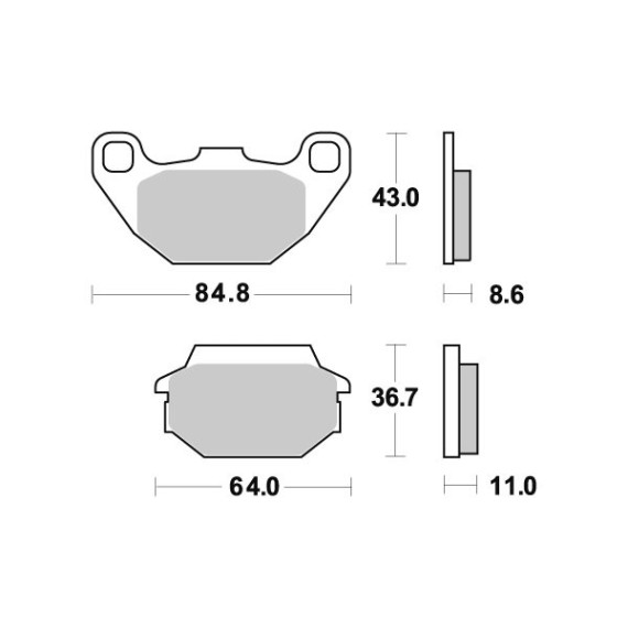 Sbs Brakepads Ceramic (749HF)