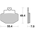 Sbs Brakepads Ceramic (772HF)