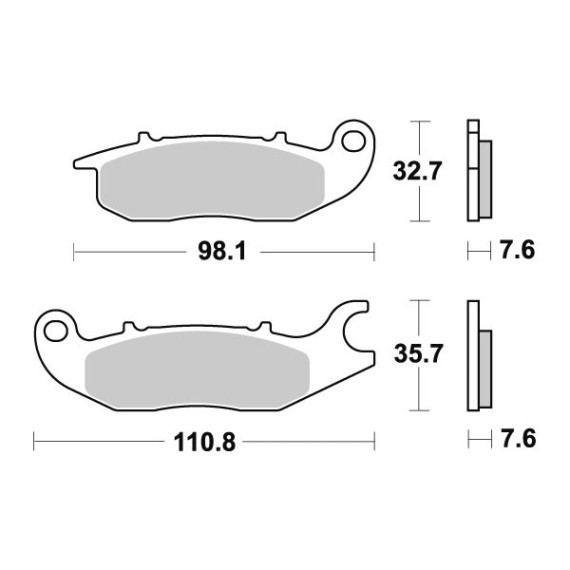 Sbs Brakepads Ceramic (797HF)