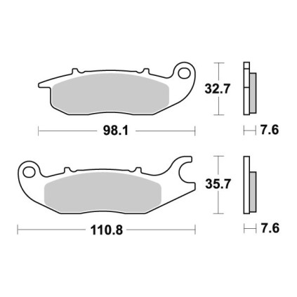 Sbs Brakepads Ceramic (797HF)