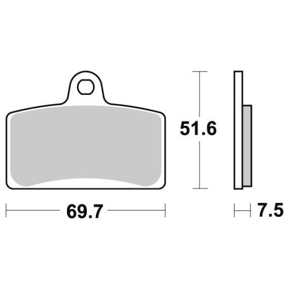 Sbs Brakepads Maxi Sinter (821HS)