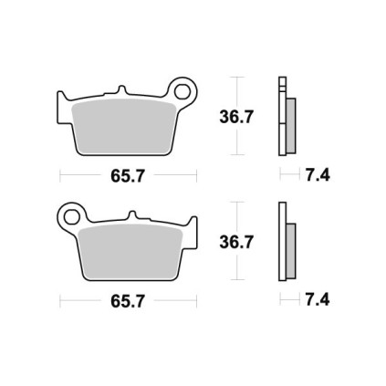 Sbs Brakepads Ceramic (861HF)