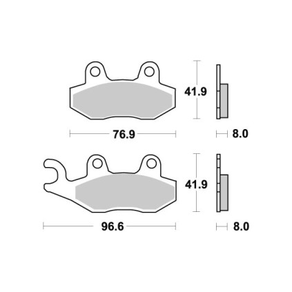 Sbs Brakepads Sintered REAR