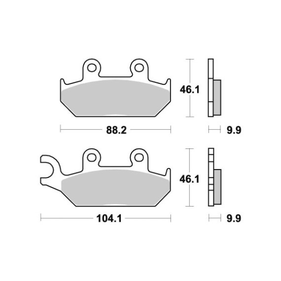 Sbs Brakepads Sintered