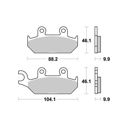 Sbs Brakepads Sintered