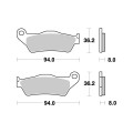 Sbs Brakepads Sintered rear