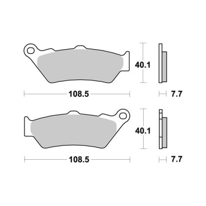 Sbs Brakepads Sintered rear