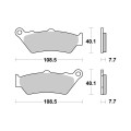 Sbs Brakepads Sintered rear