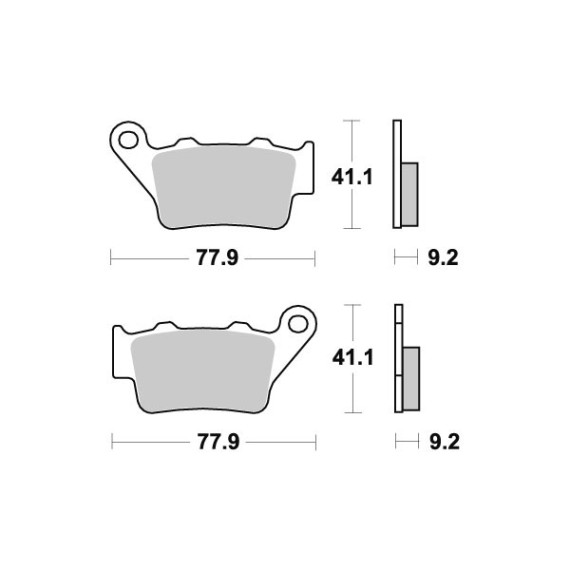 Sbs Brakepads Carbon Tech rear