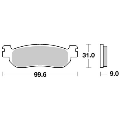 Sbs Brakepads Sintered rear