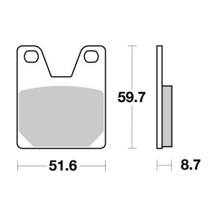 Sbs Brakepads Sintered rear