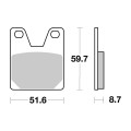 Sbs Brakepads Sintered rear