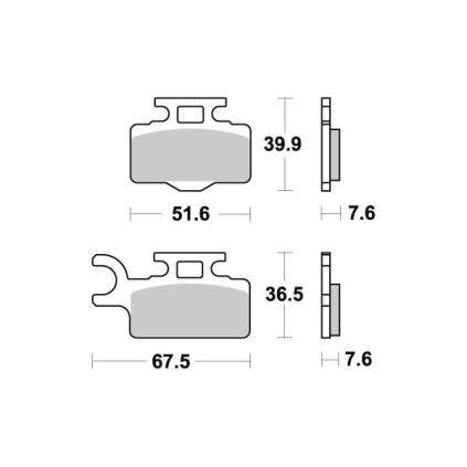 Sbs Brakepads Sintered Offroad