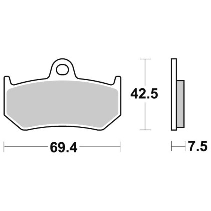 Sbs Brakepads Sintered REAR