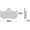 Sbs Brakepads Sintered REAR