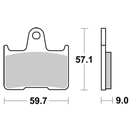 Sbs Brakepads Sintered rear