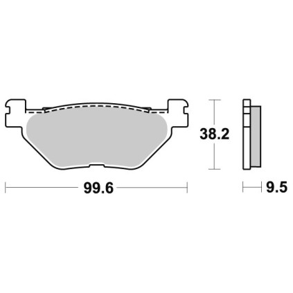 Sbs Brakepads Sintered rear