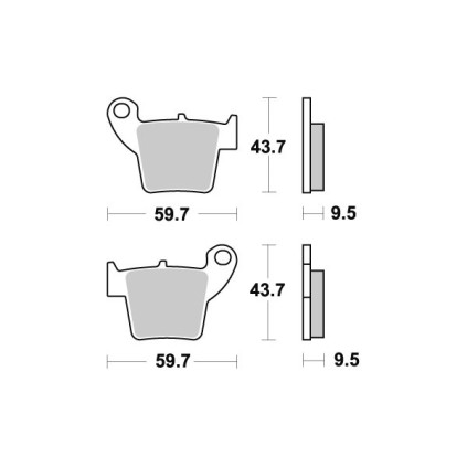 Sbs Brakepads Carbon Silver