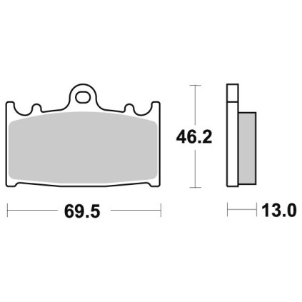 Sbs Brakepads Sintered rear