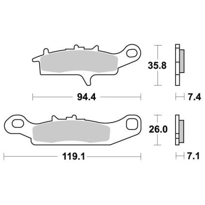 Sbs Brakepads Sintered Offroad