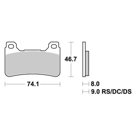 Sbs Brakepads Dual Carbon