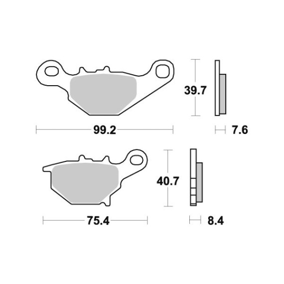 Sbs Brakepads Racing Sintered