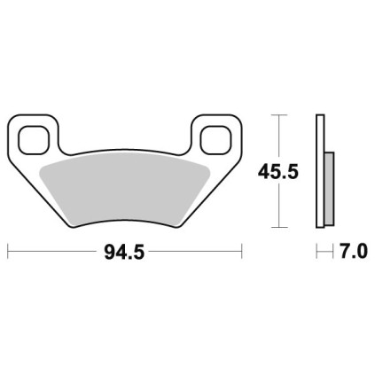 Sbs Brakepads Sintered Atv