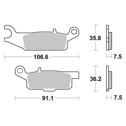 Sbs Brakepads Sintered Offroad