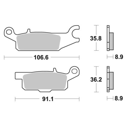 Sbs Brakepads Sintered Offroad