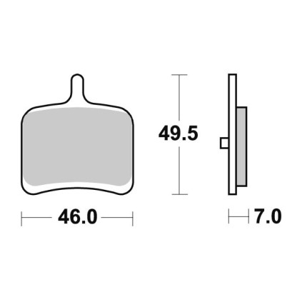 Sbs Brakepads Sintered rear