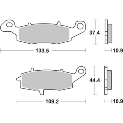 Sbs Brakepads Sintered rear