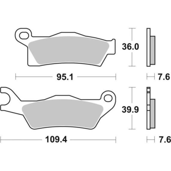 Sbs Brakepads Sintered Offroad