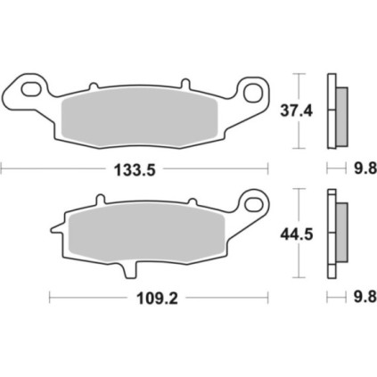 Sbs Brakepads Sintered rear