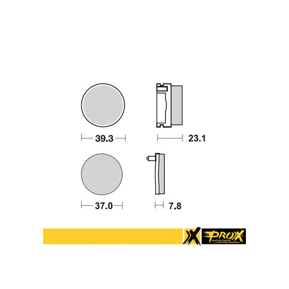 ProX Rear Brake Pad YFS200 Blaster '91-02