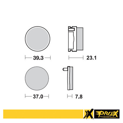 ProX Rear Brake Pad YFS200 Blaster '91-02